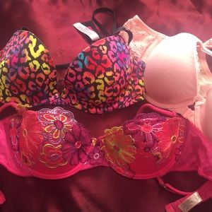 Lot of 3 Victoria’s Secret PINK/ Angels bras